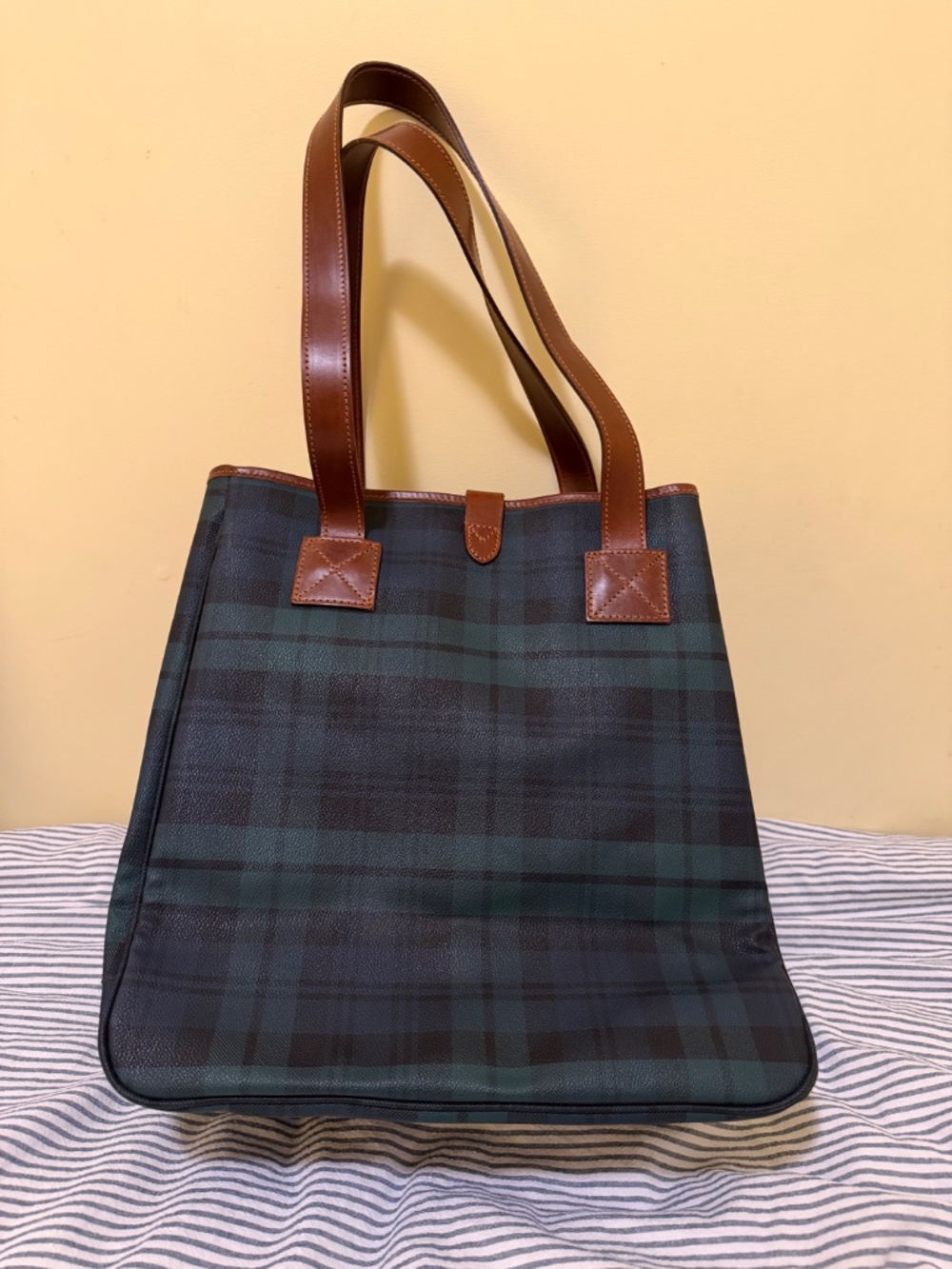 Vintage Polo Ralph Lauren Black Watch Tartan Tote - Picture 2 of 11